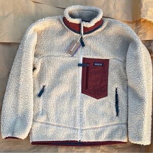 Men’s Classic Retro-X Patagonia Tan Beige Oatmeal Fleece Jacket sweatshirt Sz XL
